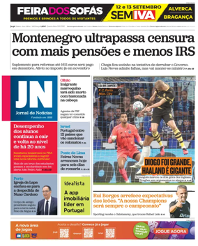 Cover of Jornal de Noticias