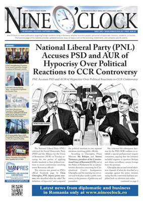 Cover of Nine o clock (Romania) Daily