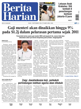 Cover of Berita Harian