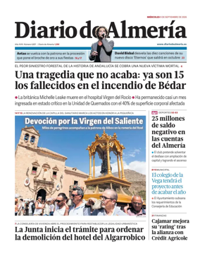 Cover of Diario de Almeria