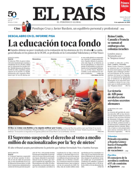 Cover of EL PAIS primera edicion