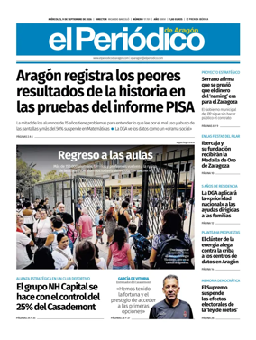 Cover of El Periodico Aragon