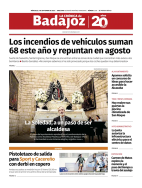 Cover of La Cronica de Badajoz BE