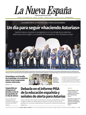 Cover of La Nueva Espana (Occidente)