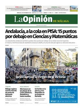 Cover of La Opinion de Malaga
