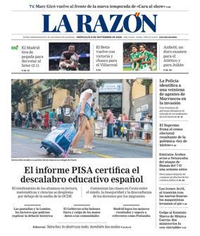 Cover of La Razon (Madrid)