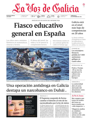 Cover of La Voz de Galicia (Arousa)
