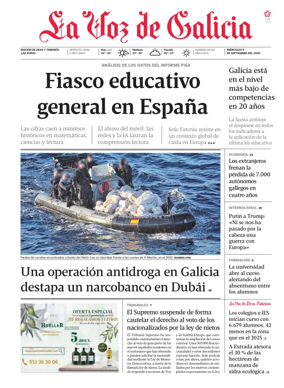Cover of La Voz de Galicia (Deza)