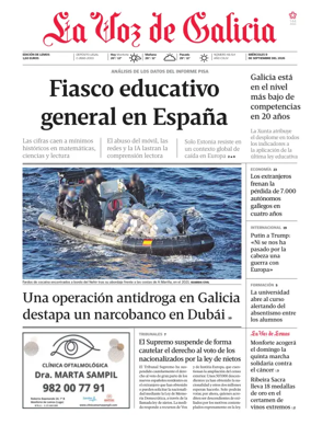 Cover of La Voz de Galicia (Monforte)