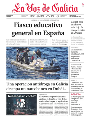 Cover of La Voz de Galicia (Vigo)
