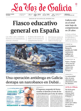Cover of La Voz de Galicia (Viveiro)