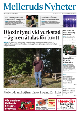 Cover of Melleruds Nyheter