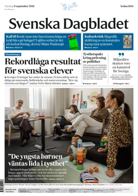 Cover of Svenska Dagbladet
