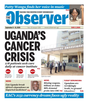 Cover of The Observer (Uganda)