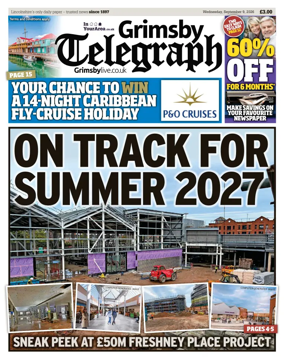 Cover of Grimsby Telegraph