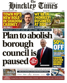 Cover of Hinckley Times