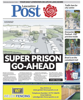 Cover of Lancashire Evening Post