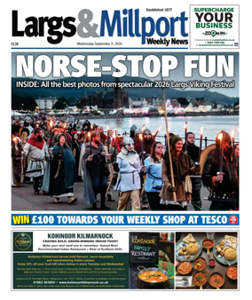 Cover of Largs & Millport Weekly News