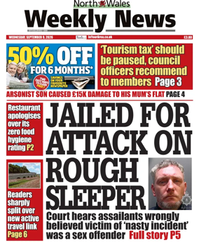 Cover of North Wales Weekly News