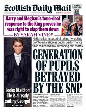 Cover of Scottish Daily Mail
