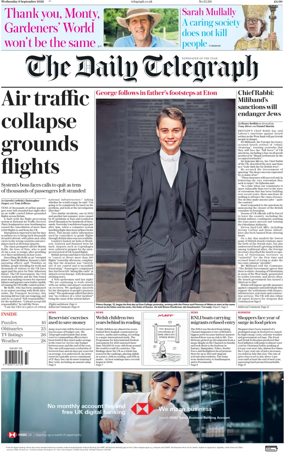 Cover of The Daily Telegraph