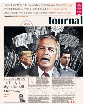 Cover of The Guardian e-paper Journal