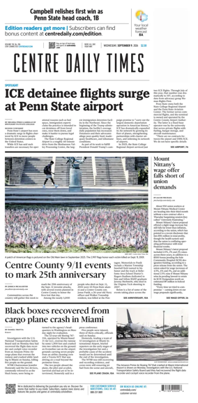 Cover of Centre Daily Times