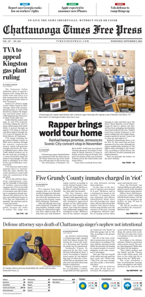 Cover of Chattanooga Times Free Press