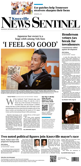 Cover of Knoxville News Sentinel
