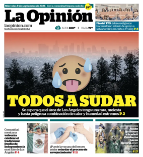 Cover of La Opinion