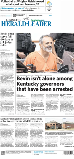 Cover of Lexington Herald-Leader
