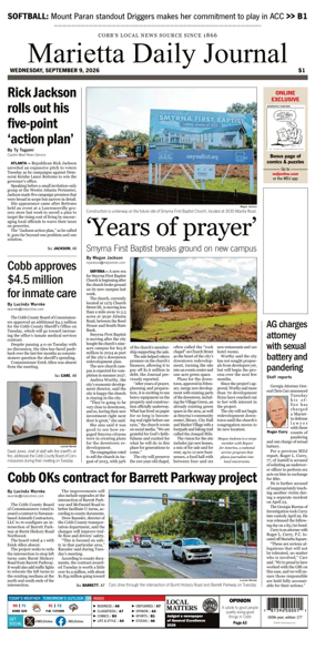 Cover of Marietta Daily Journal