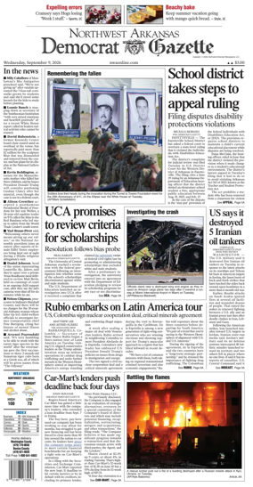 Cover of Northwest Arkansas Democrat-Gazette
