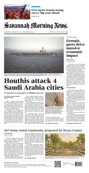Cover of Savannah Morning News