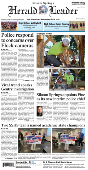Cover of Siloam Springs Herald Leader