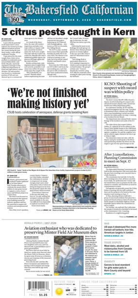Cover of The Bakersfield Californian