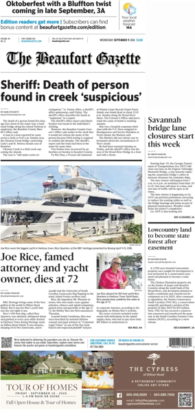 Cover of The Beaufort Gazette