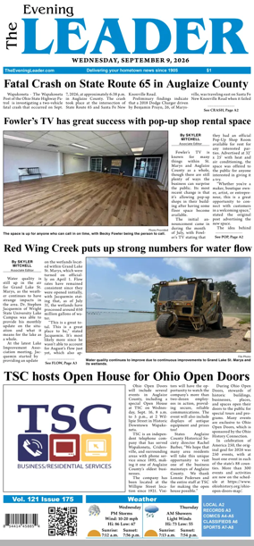 Cover of The Evening Leader