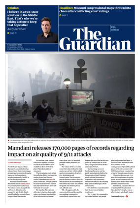 Cover of The Guardian (USA)