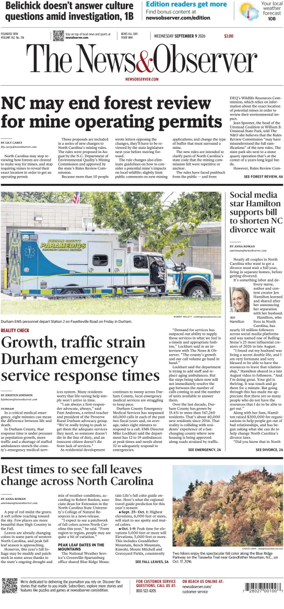 Cover of The News & Observer