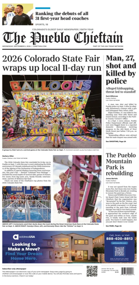 Cover of The Pueblo Chieftain
