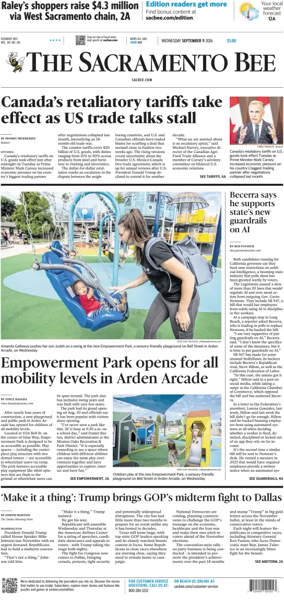 Cover of The Sacramento Bee