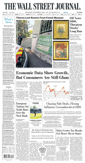 Cover of The Wall Street Journal