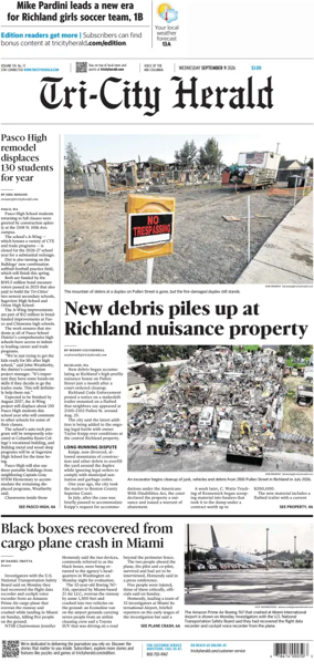Cover of Tri-City Herald