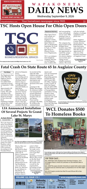 Cover of Wapakoneta Daily News