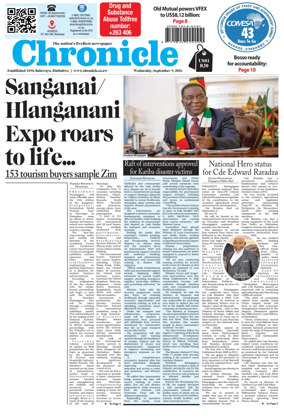 Cover of Chronicle (Zimbabwe)