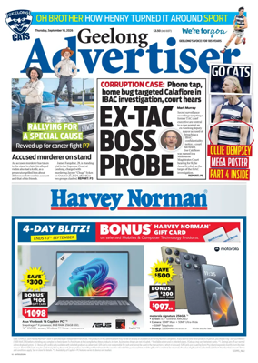 Cover of Geelong Advertiser