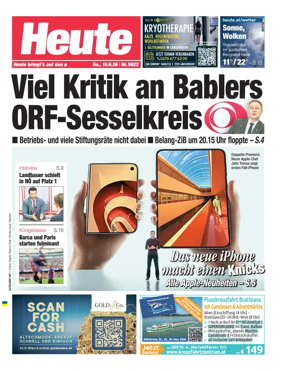 Cover of Heute - Niederosterreich Ausgabe