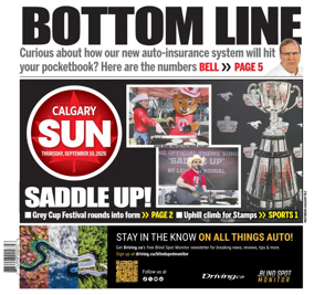 Cover of Calgary Sun