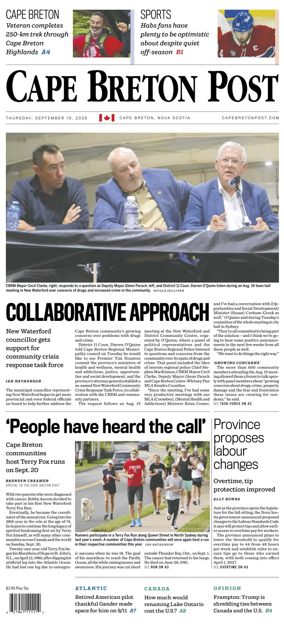 Cover of Cape Breton Post